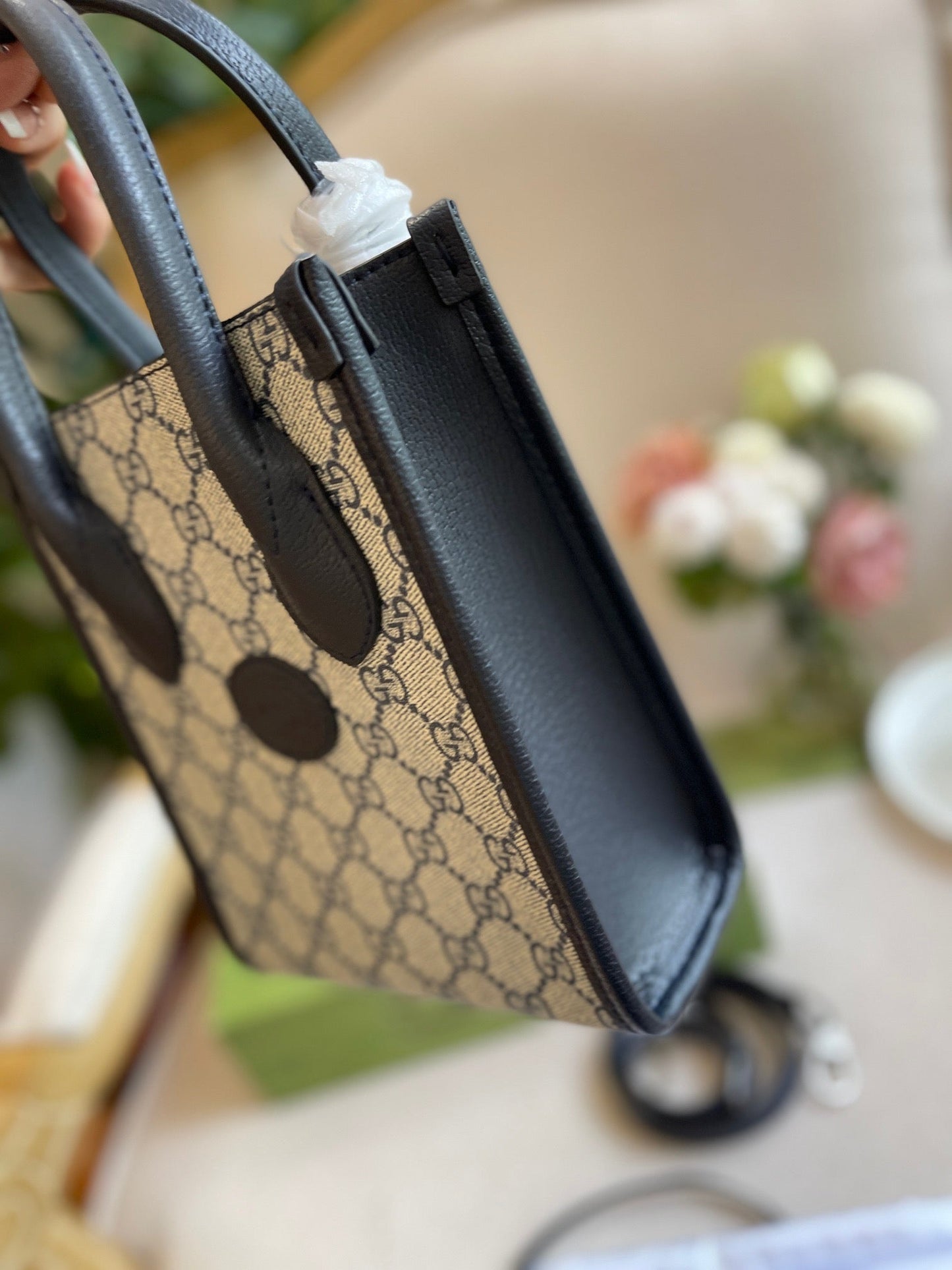 GC460 Mini/Small Tote Bag with InterlockingGG