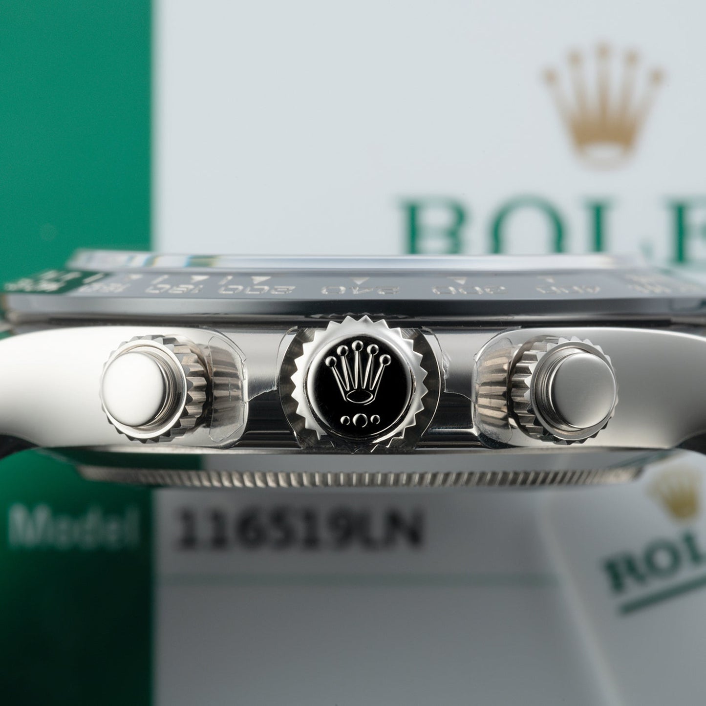 RLX Daytona White Gold Steel Dial Oysterflex Strap 116519ln-0027