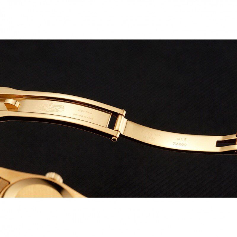 Swiss Rw Lady-Datejust Champagne Dial Diamond Bezel Gold Jubilee Bracelet 1454096