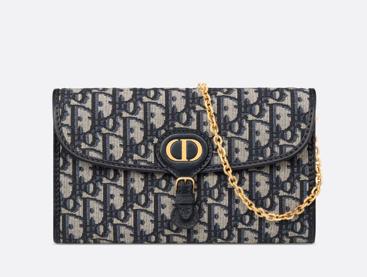 D BOBBY EAST-WEST POUCH WITH CHAIN