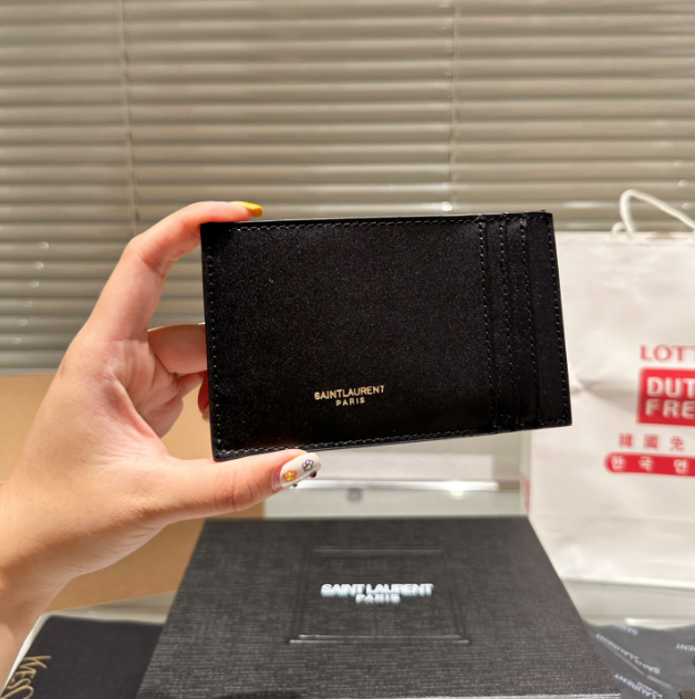 Y Uptown Leather Clutch  White