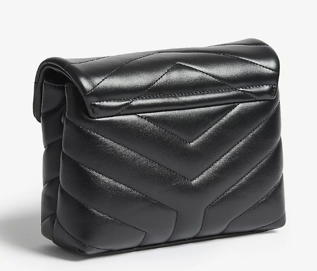 Y small Toy Loulou Leather Crossbody Bag �C Black