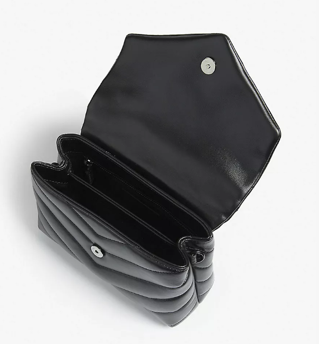 Y small Toy Loulou Leather Crossbody Bag �C Black