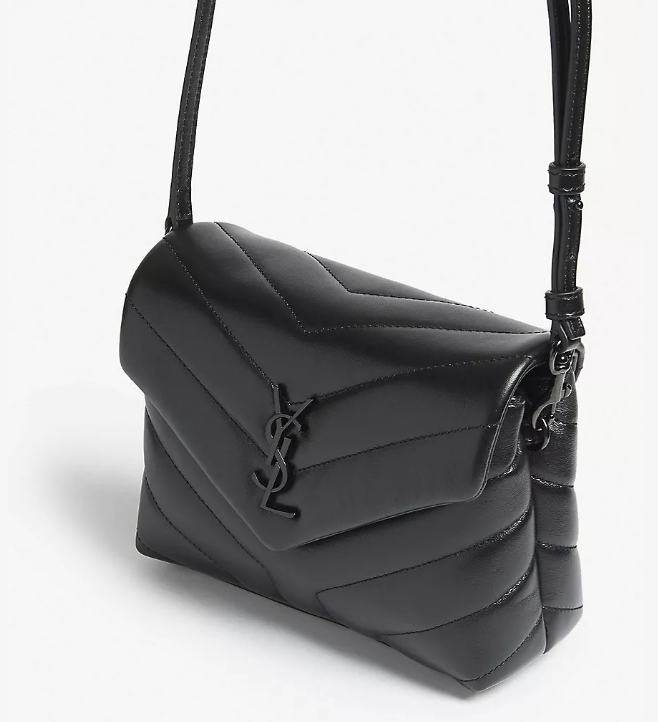 Y small Toy Loulou Leather Crossbody Bag �C Black