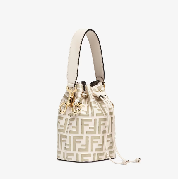 Fen Mon Tresor Beige leather mini-bag
