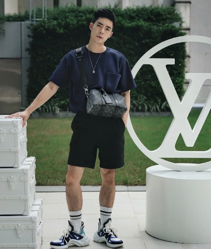 Louis CITY KEEPALL Aerogram men's bag size : 27*17*13cm