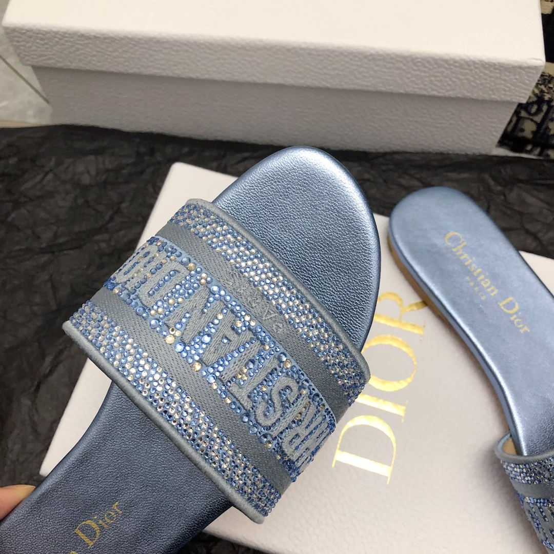 D new arrival women slippers with diamond