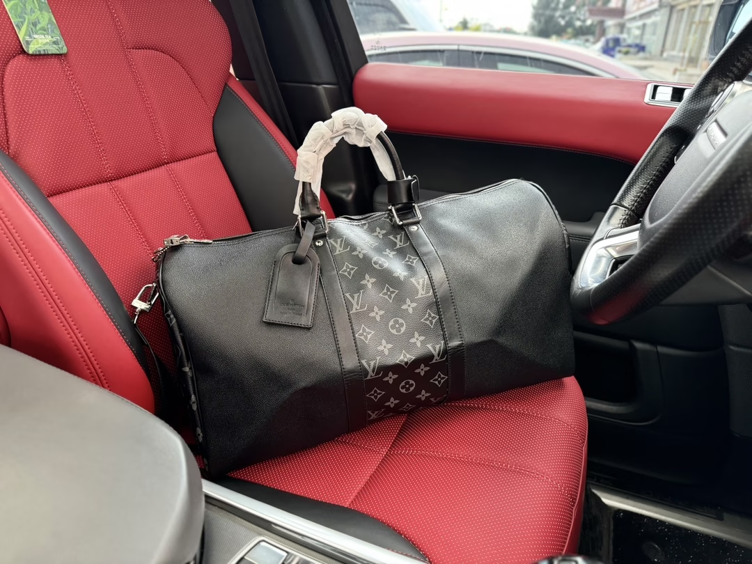 Louis new arrival M53763  keepallBandoulière 50 bag size: 50*23*29 cm