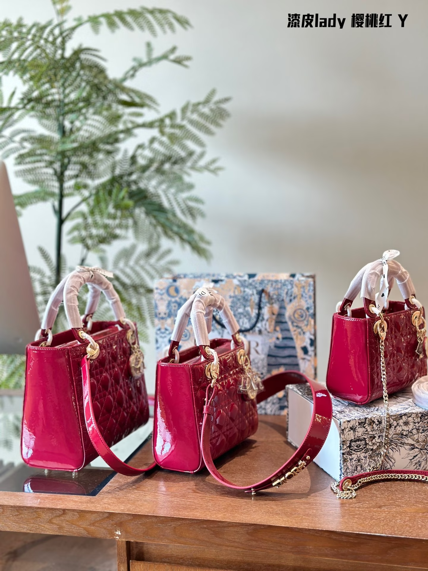 D new arrival red lady bag