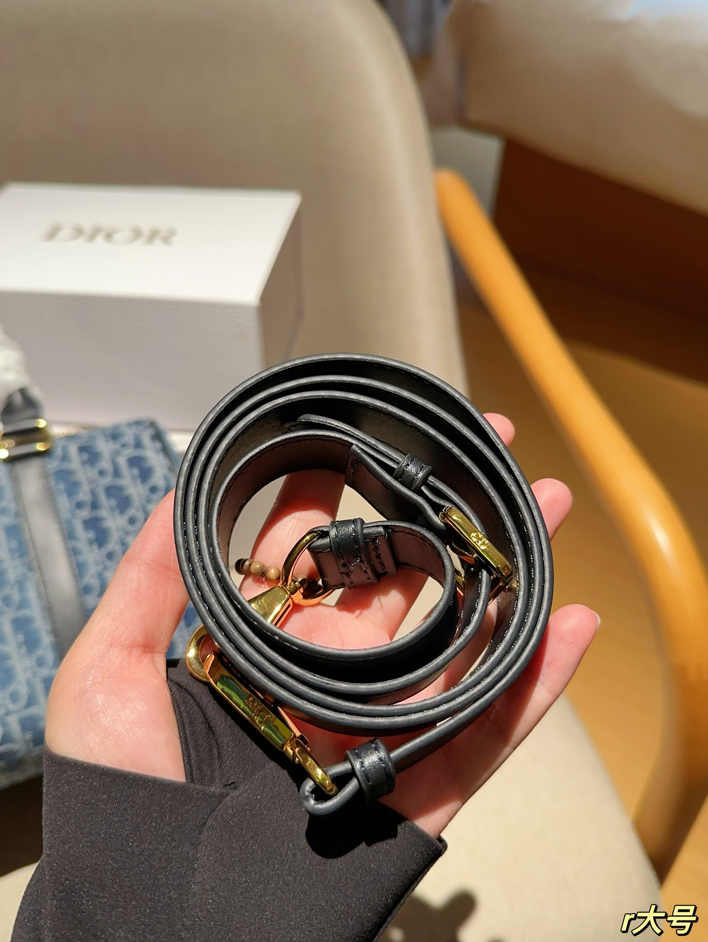 D Groove 20Denim Oblique denim bag