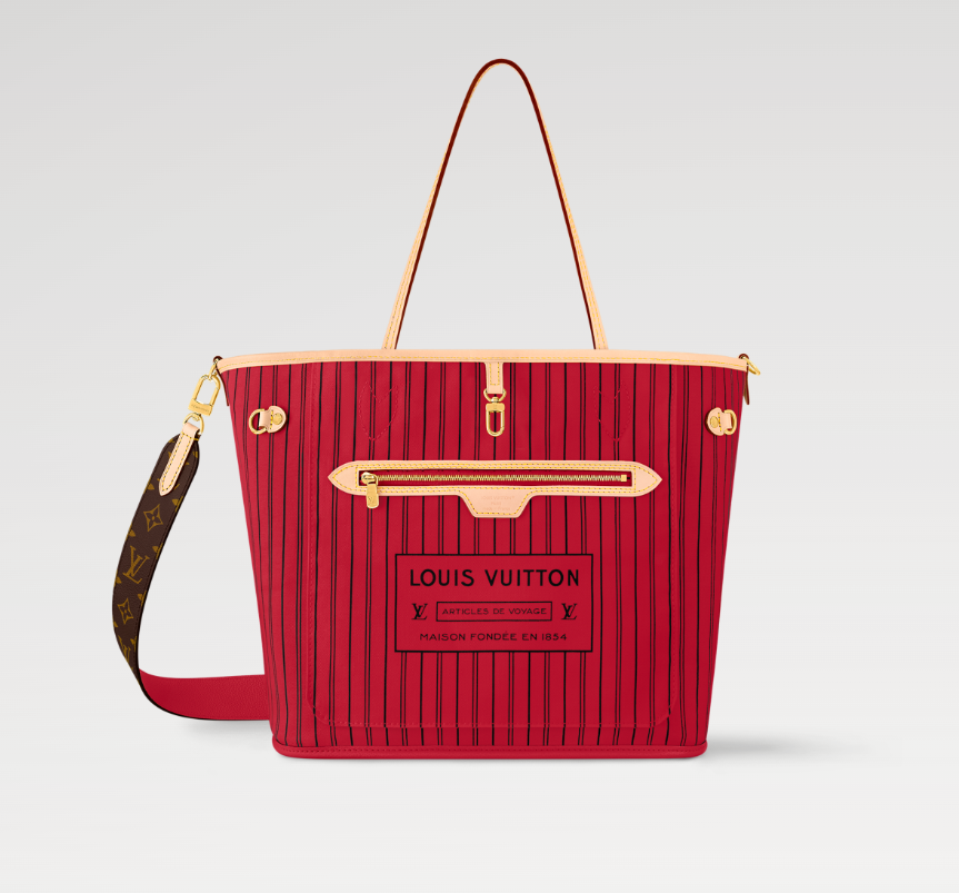 Louis Neverfull Bandoulière Inside Out MM bag size: 31*28 * 14 cm