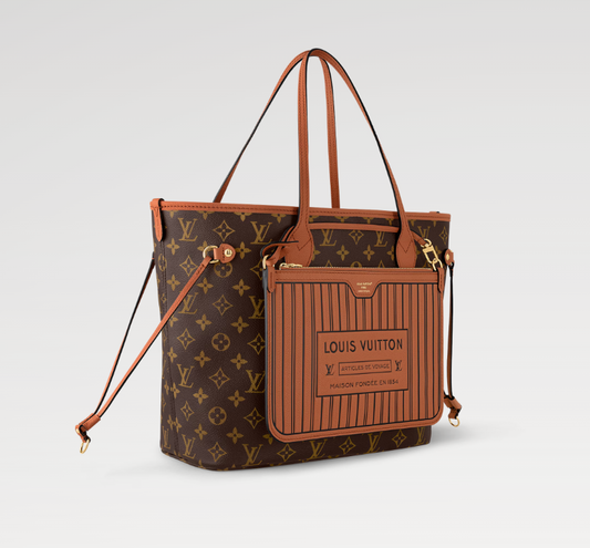 Louis new arrival Neverfull Inside Out MM bag size: 31*28*14 cm