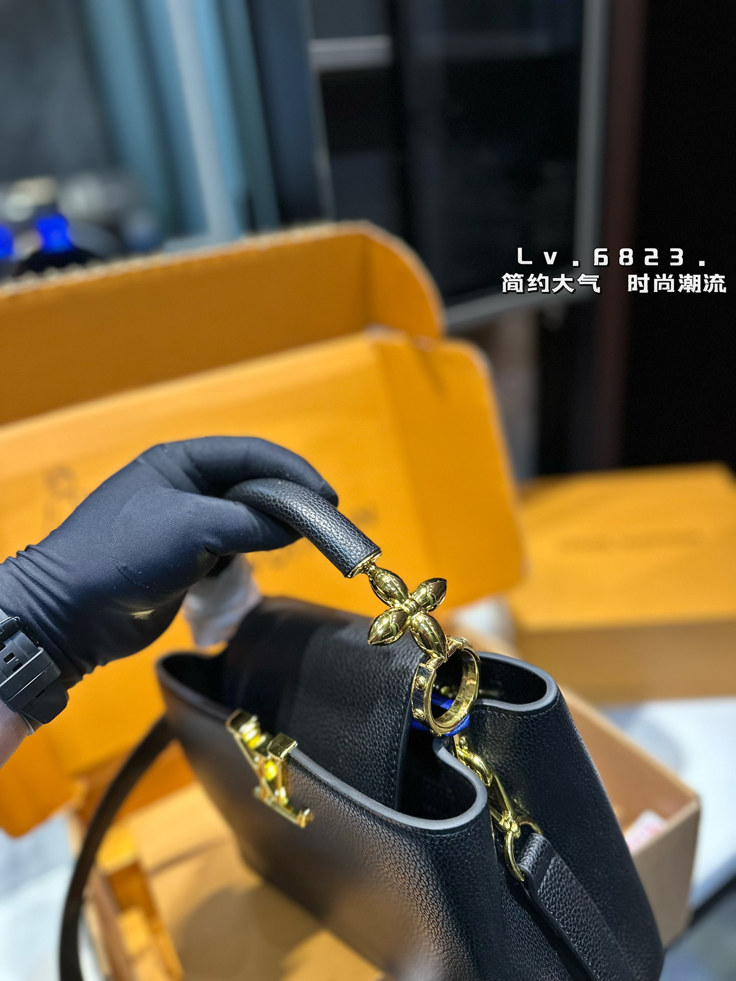 Louis new arrival Capucines monogram bag