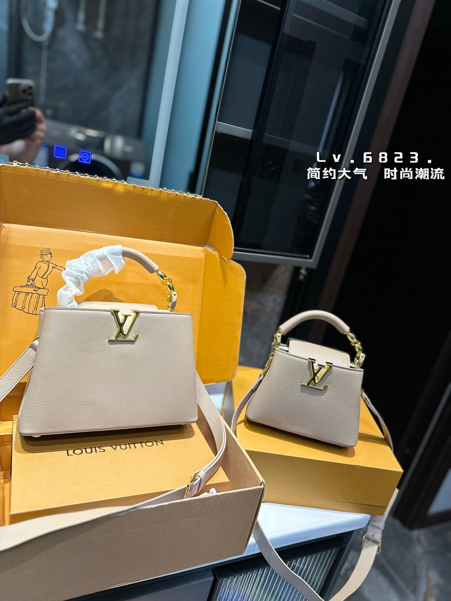 Louis new arrival Capucines monogram bag