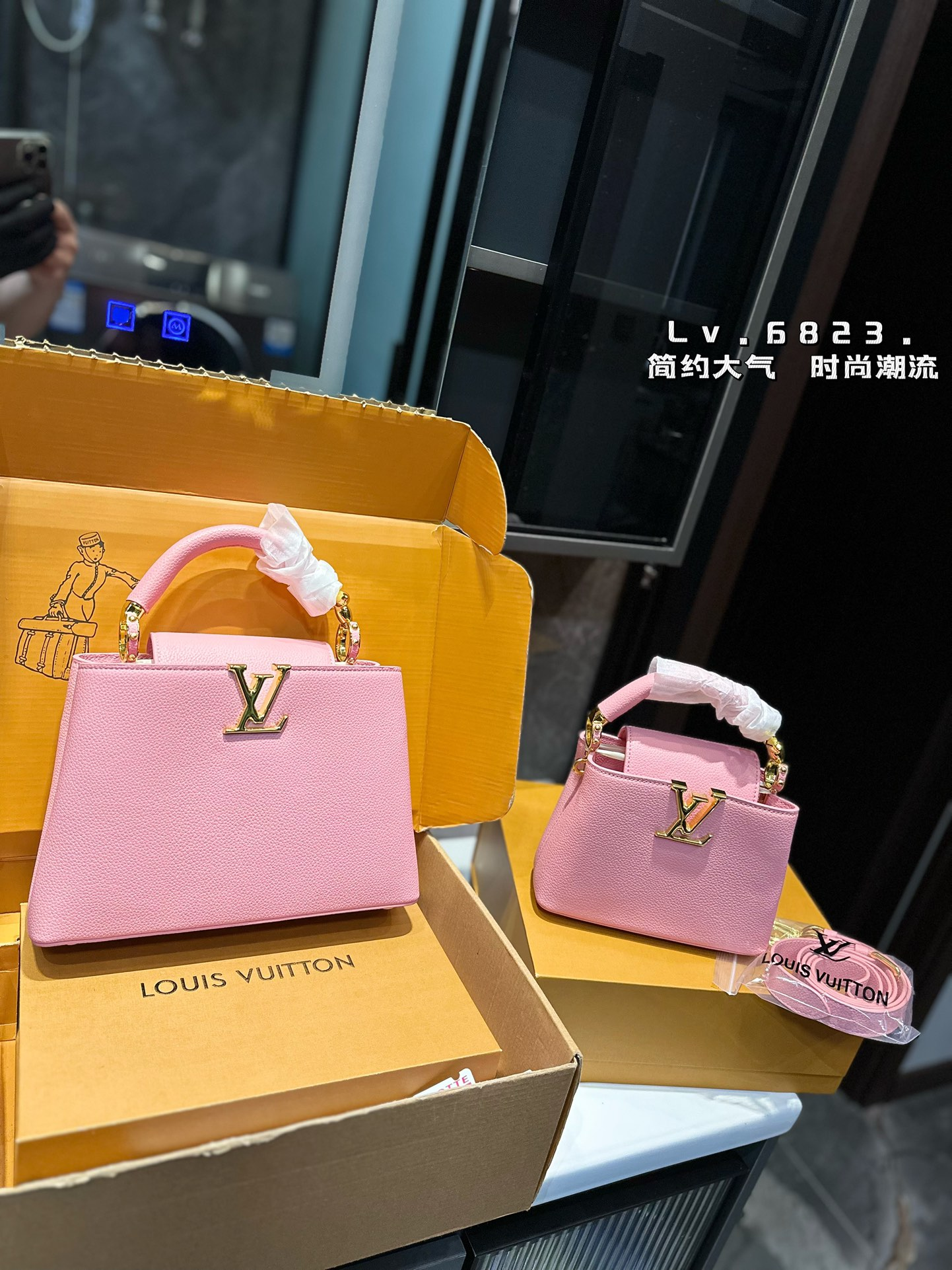 Louis new arrival Capucines monogram bag