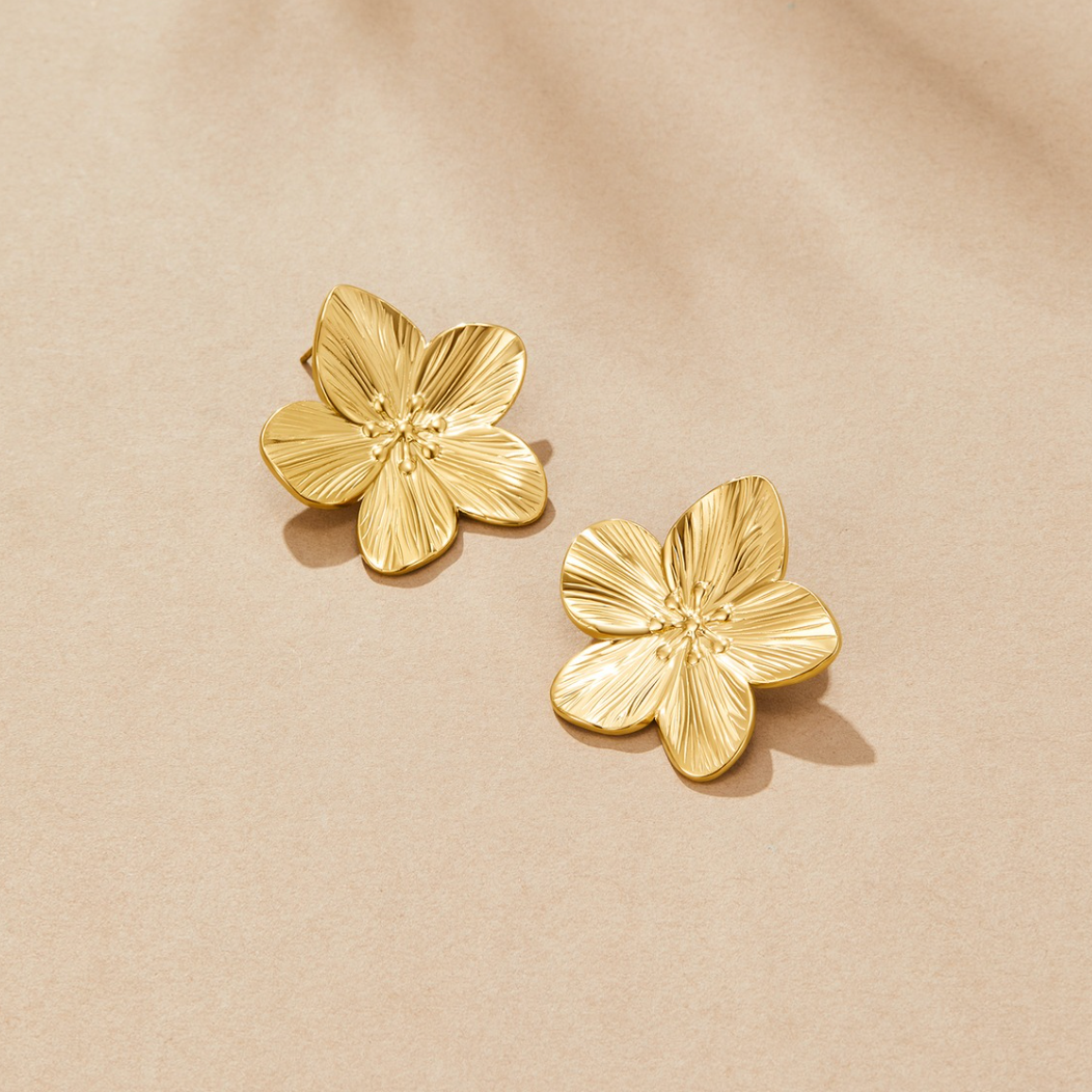 Gold Blossom Earrings