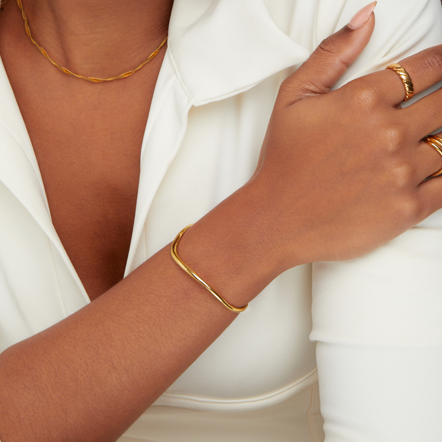 Wave Gold Bracelet