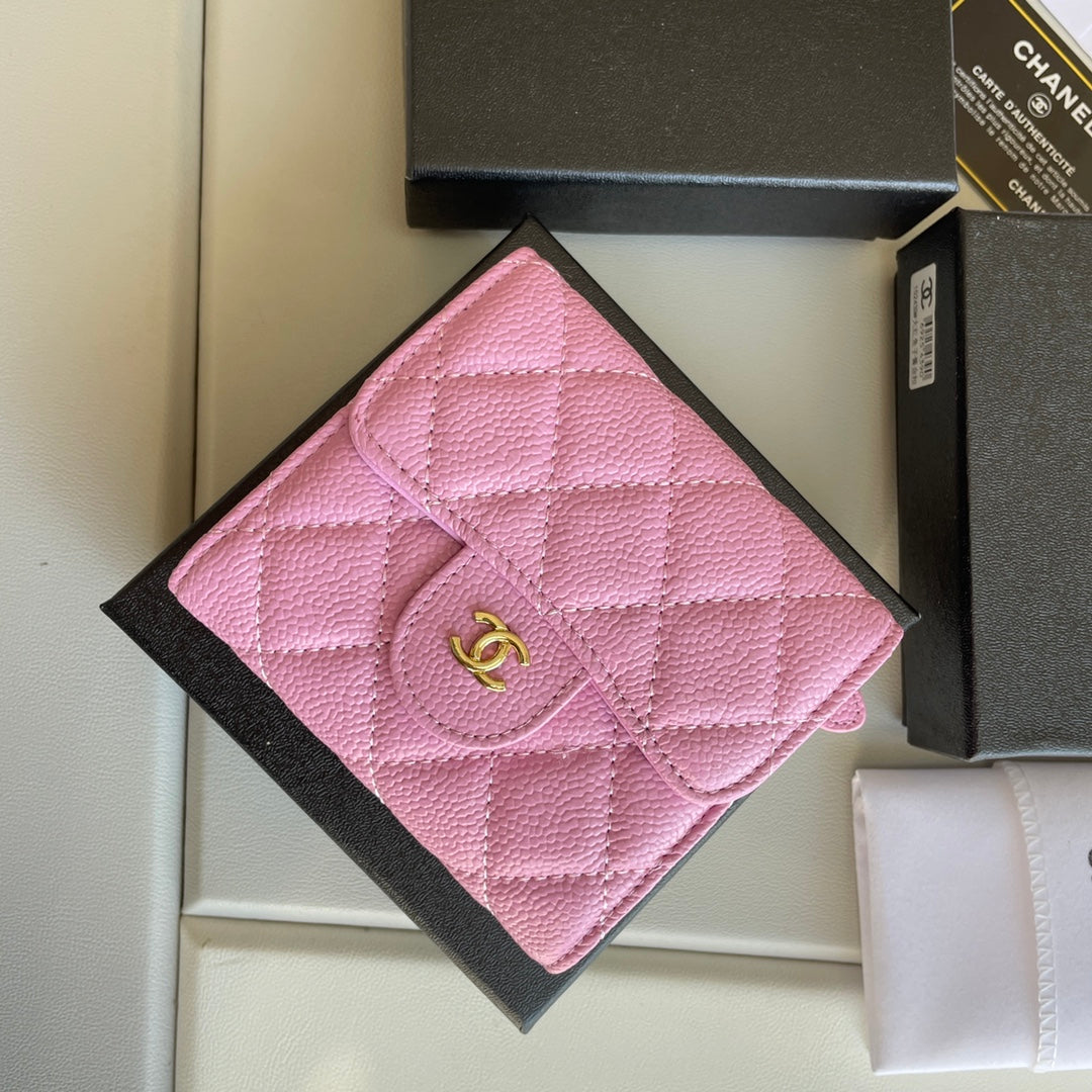 cc Small Classic Flap Wallet Pink Bag For Women 10.5cm/4.1in AP0231 Y33352 NK289