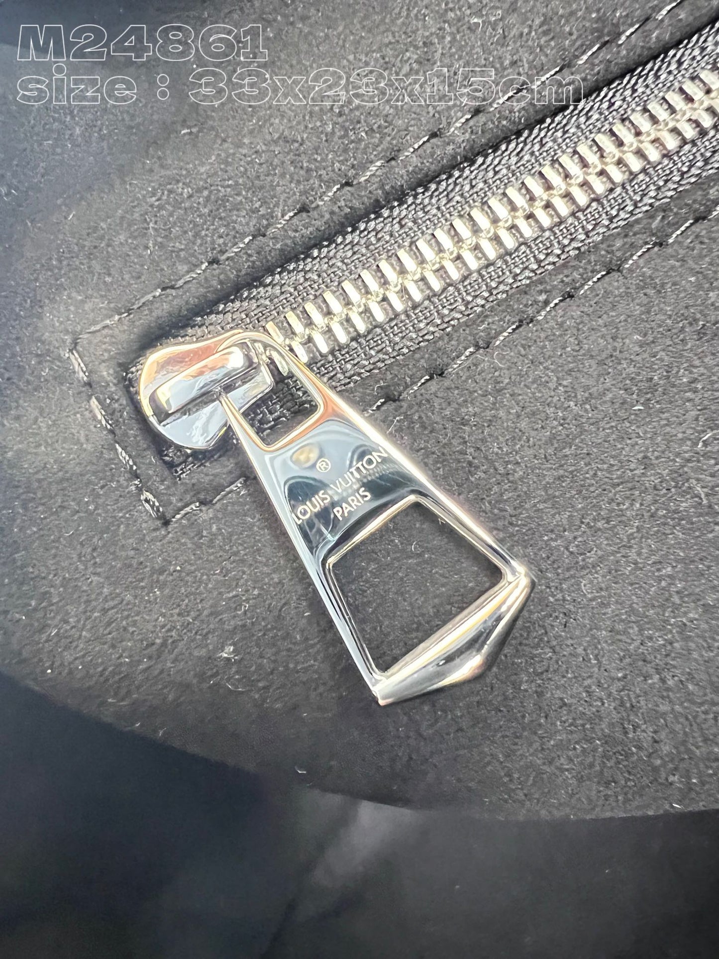 Louis Vuitton CarryAll Tote Bag Black M24861, 33.5 x 23 x 15CM