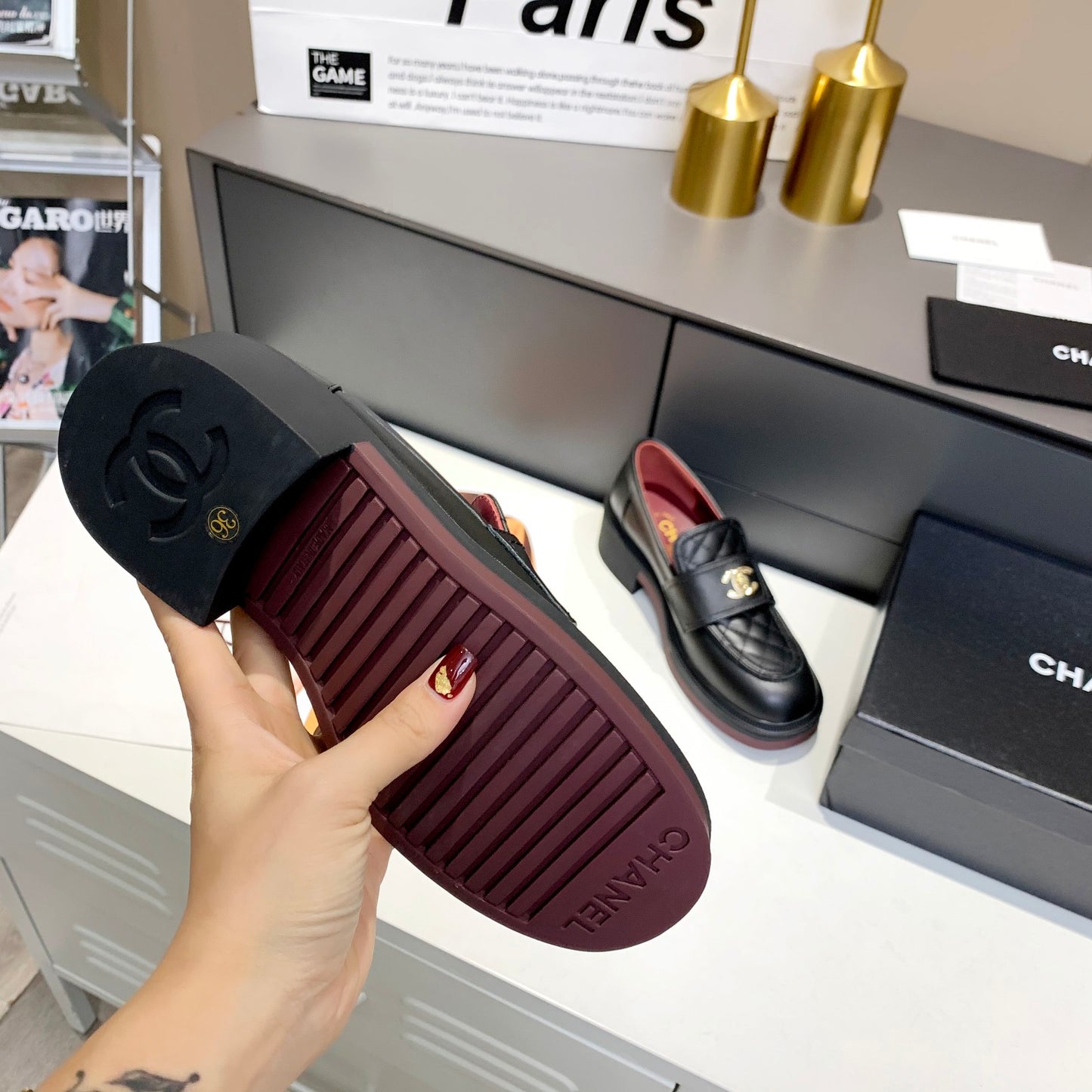 CC new arrival women shoes heels 5 cm