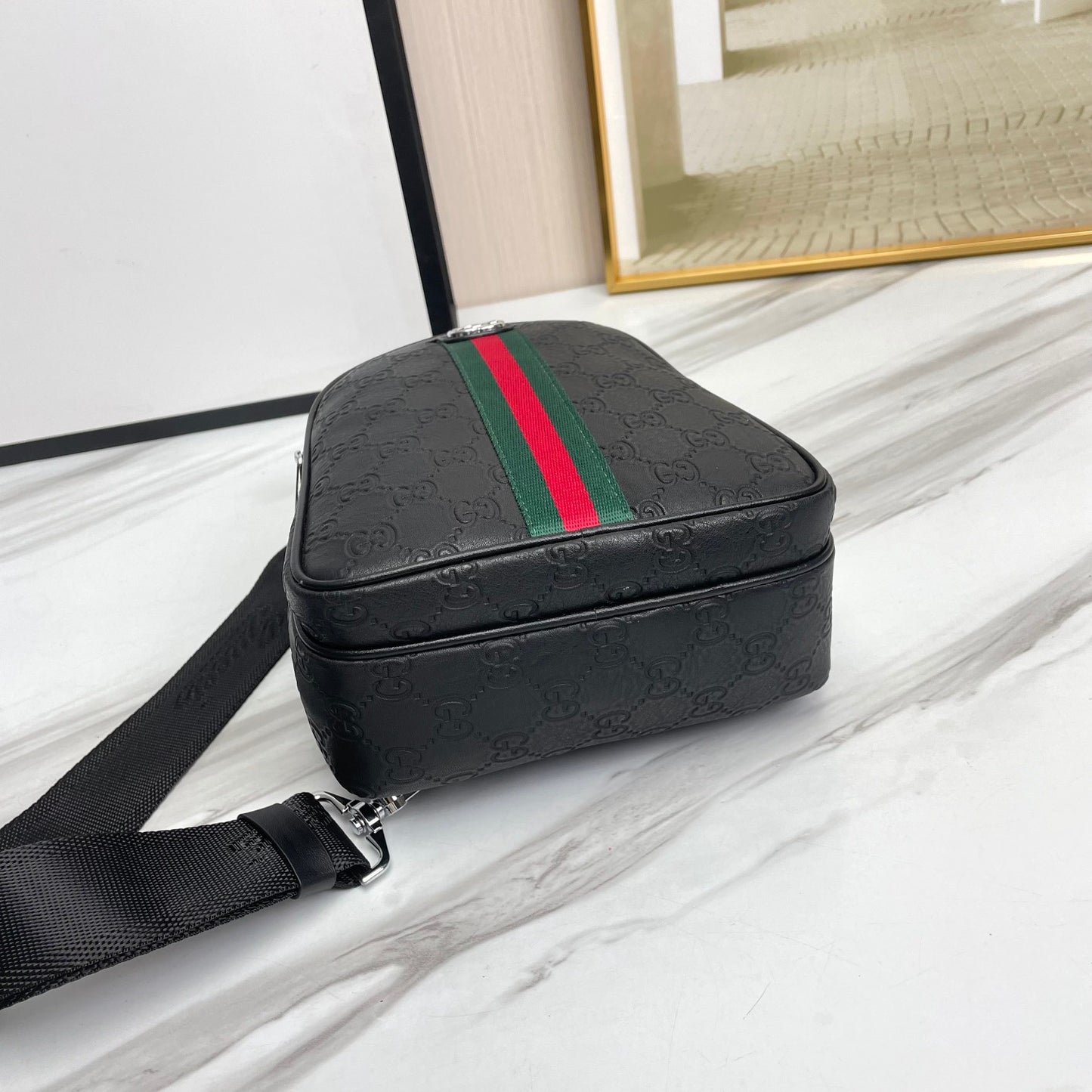 GG new arrival men bag size : 17x30x8 cm