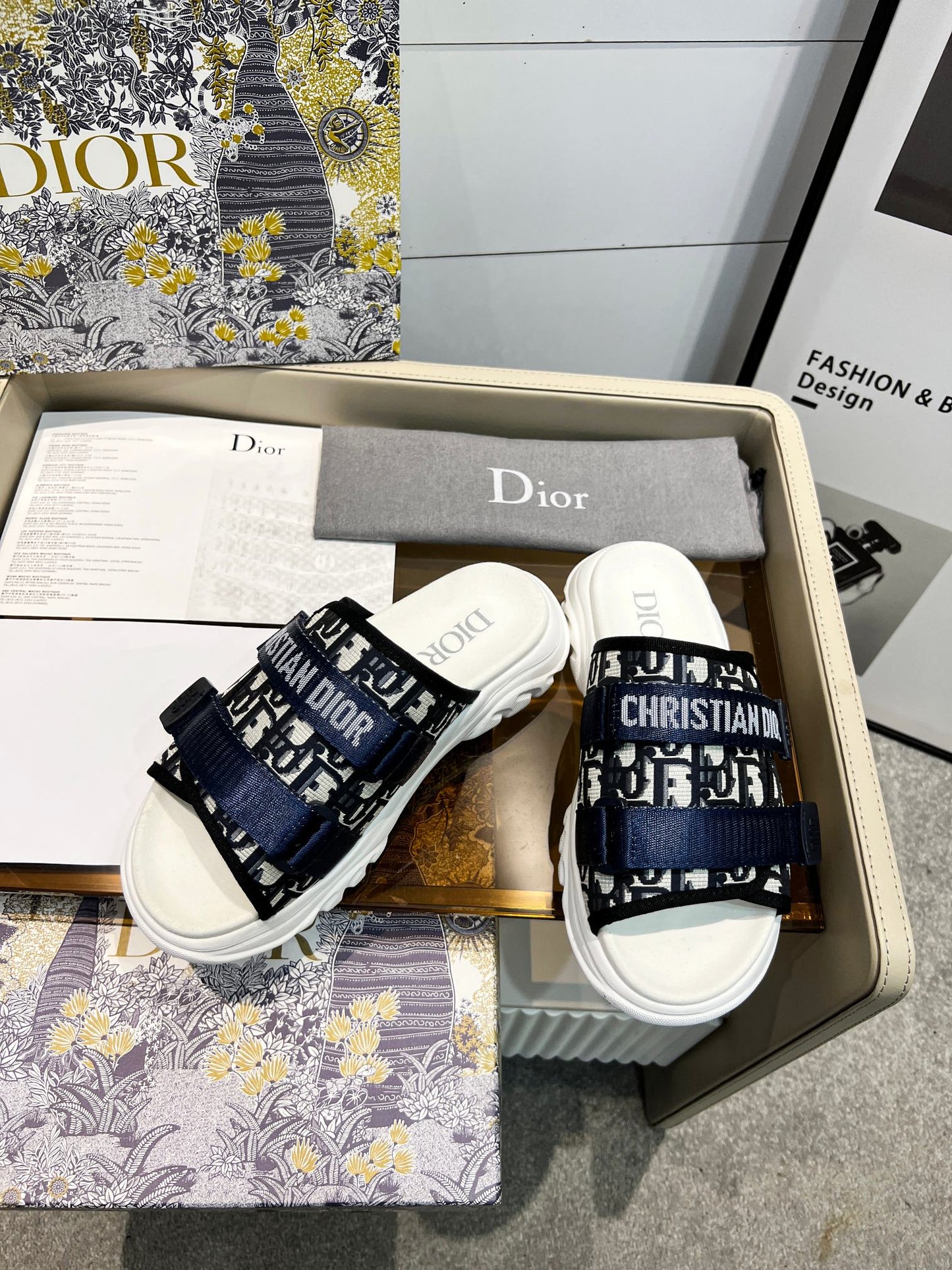 D new arrival men and women slippers heels 5 cm