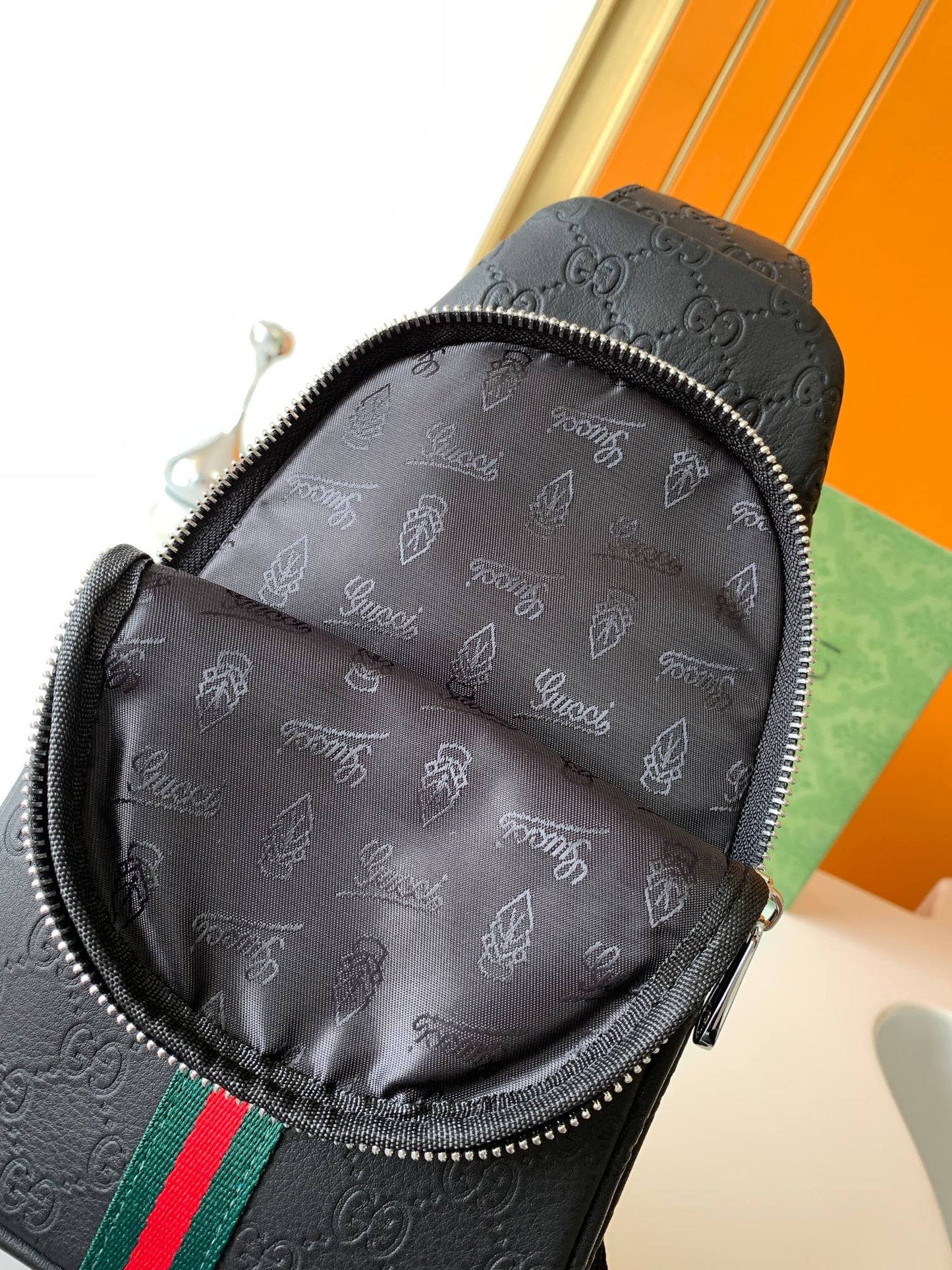 GG new arrival men bag size : 16.5x30x6 cm