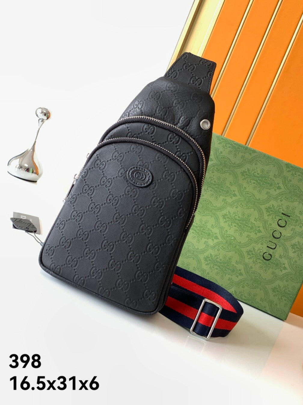 Gg new arrival men bag size : 16.5x30x6 cm