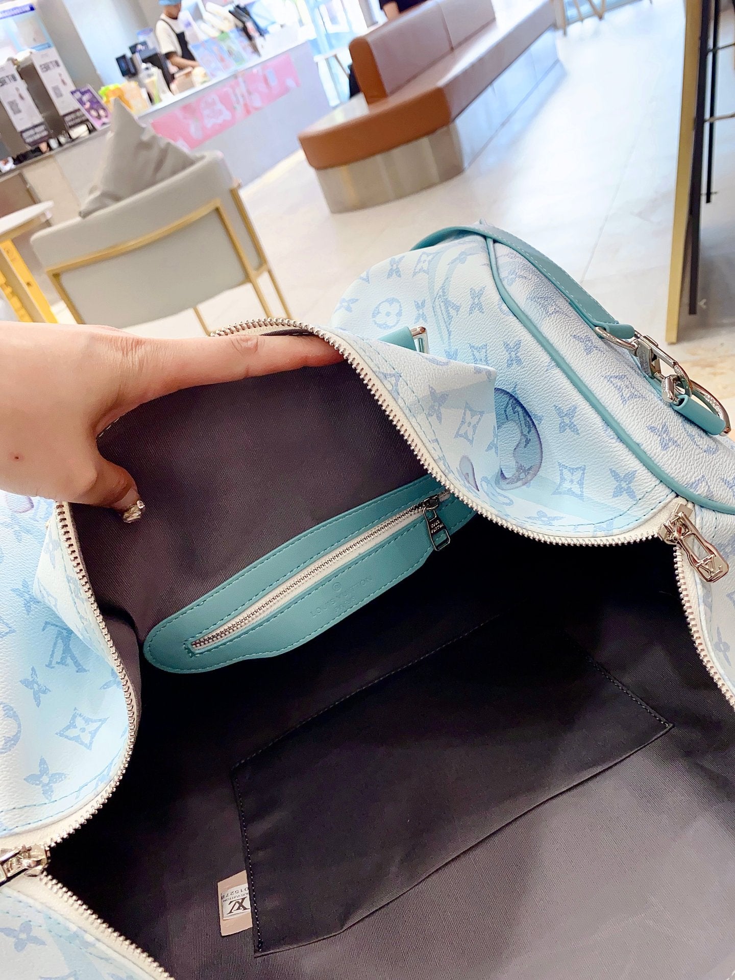 Louis N50069 KEEPALL BANDOULIÈRE 50 Damier Salt bag size: 50*29*23 cm