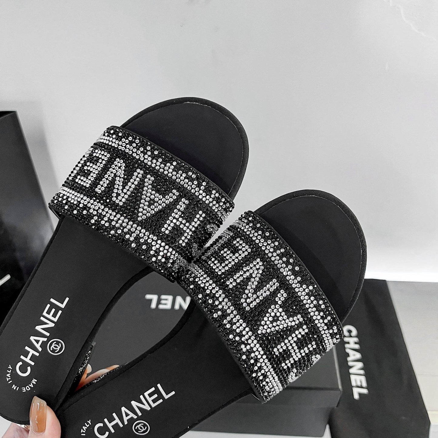 CC new arrival blingbling diamond slippers