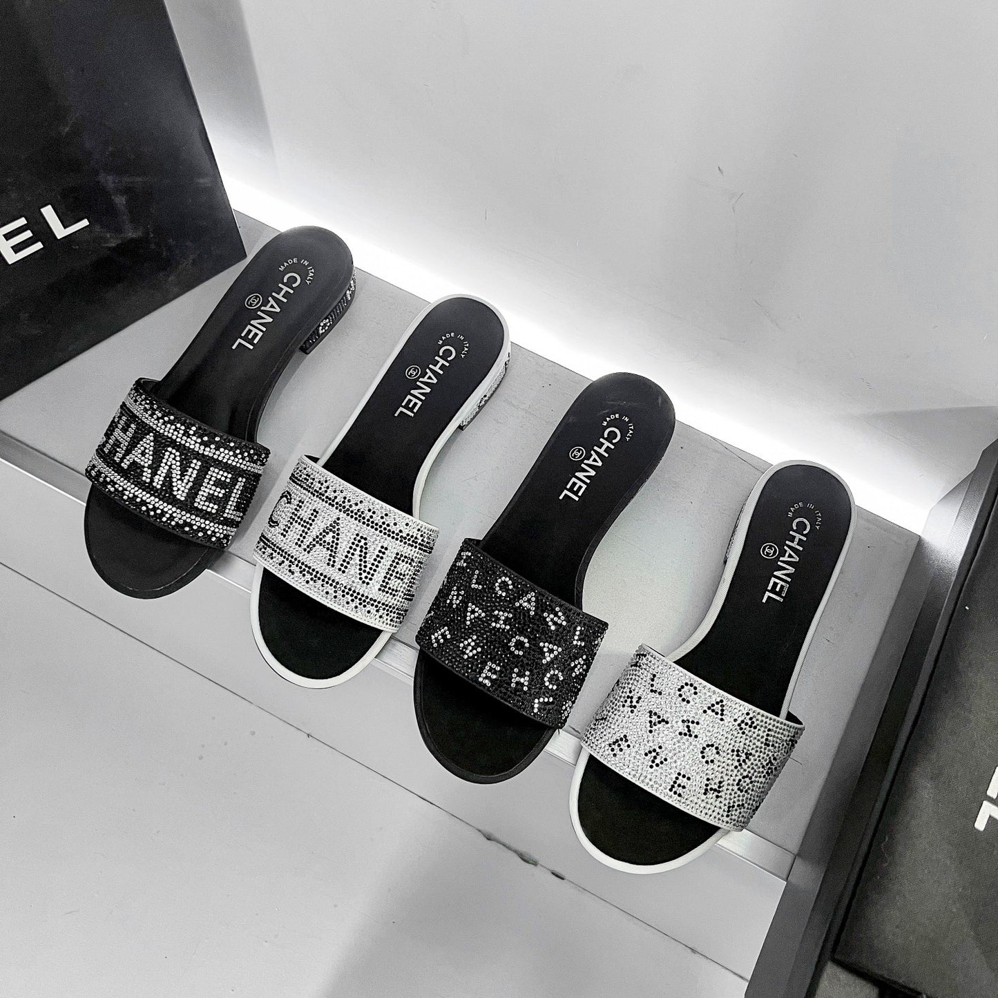 CC new arrival blingbling diamond slippers