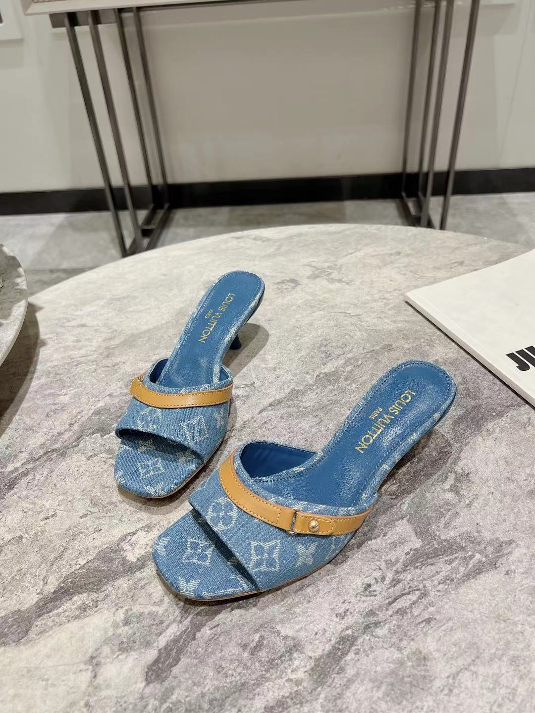 Louis ss24 new arrival denim shoes