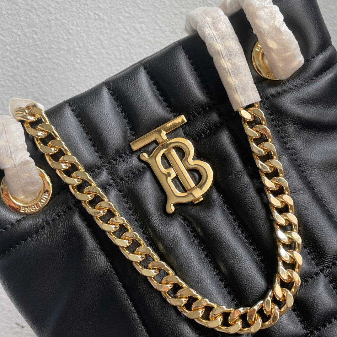 Burberry Black Mini Lola Bucket Bag