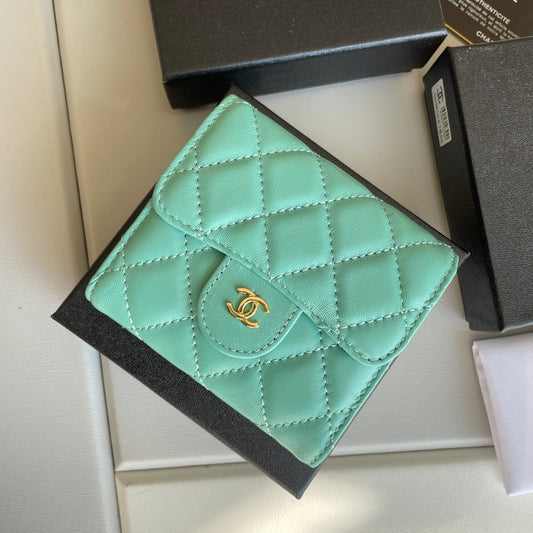 cc Small Classic Flap Wallet Mint Bag For Women 10.5cm/4.1in