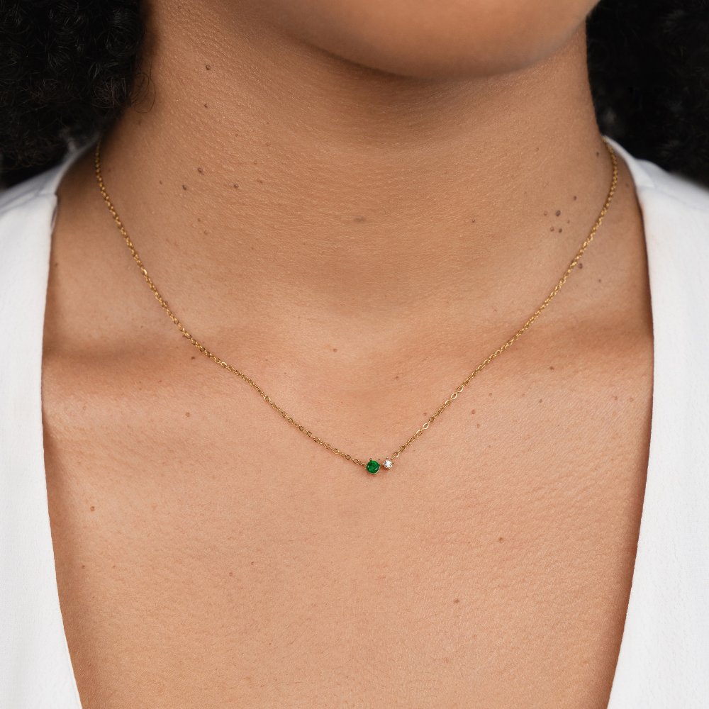 Alea Crystal Birthstone Necklace