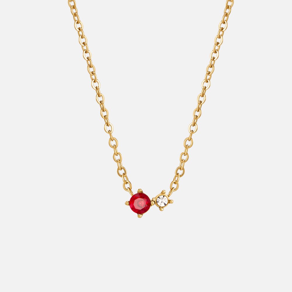 Alea Crystal Birthstone Necklace