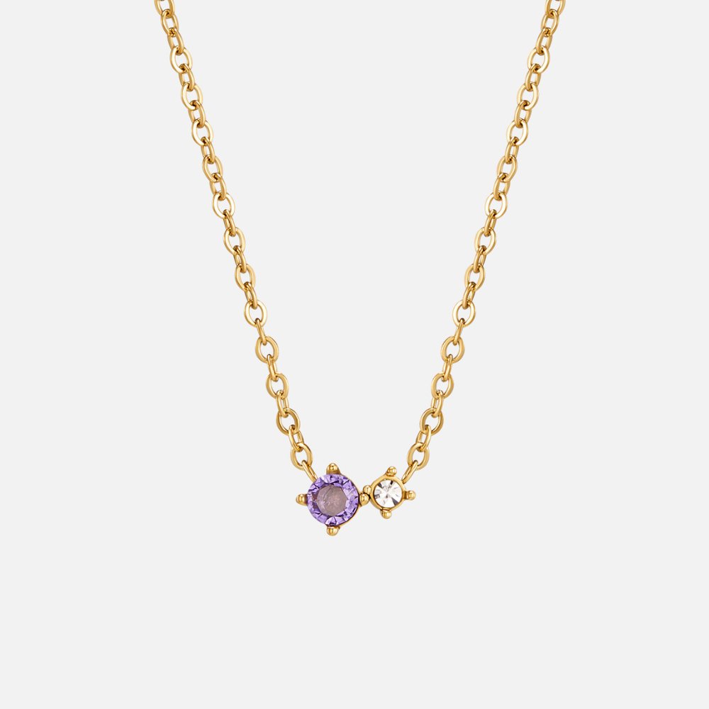 Alea Crystal Birthstone Necklace