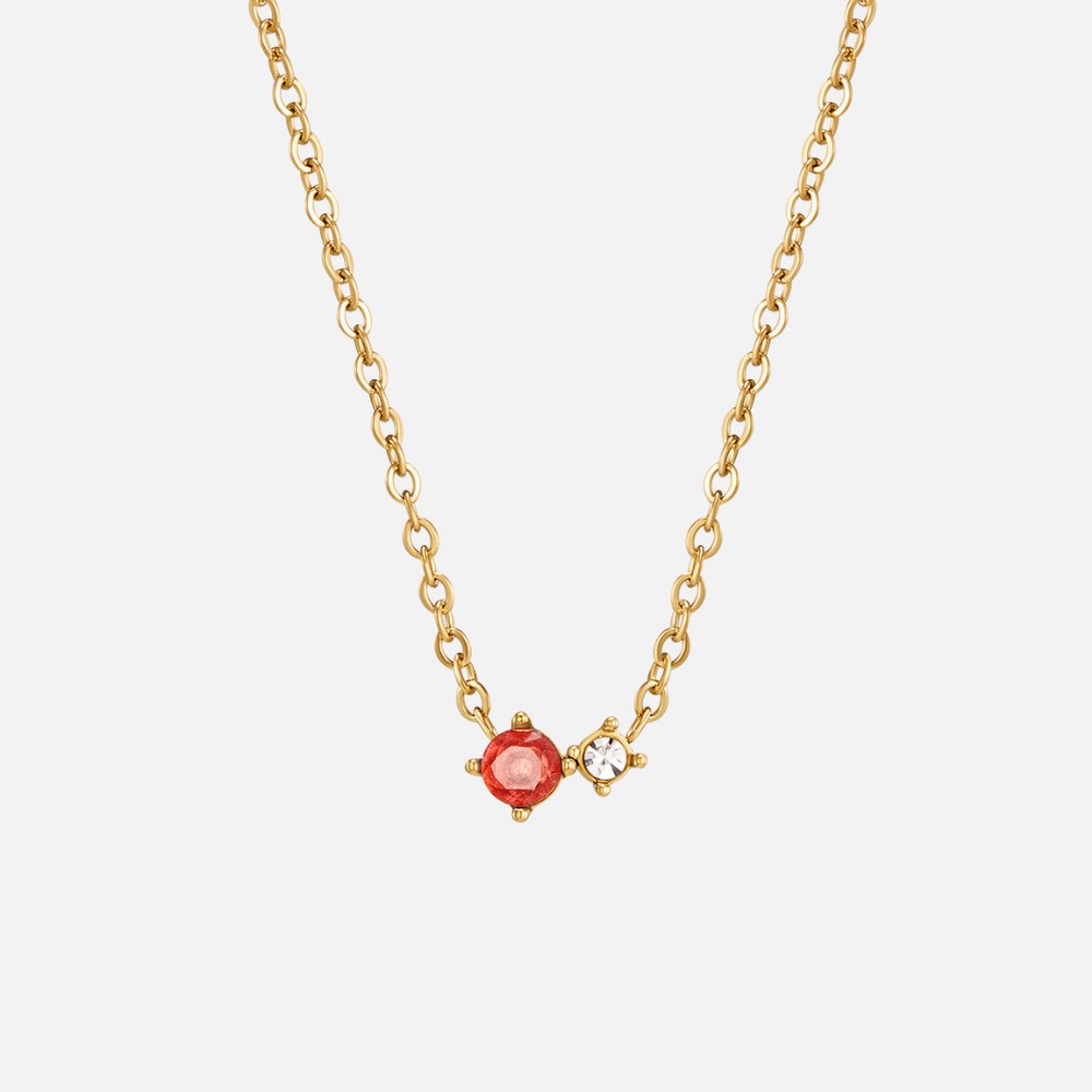 Alea Crystal Birthstone Necklace