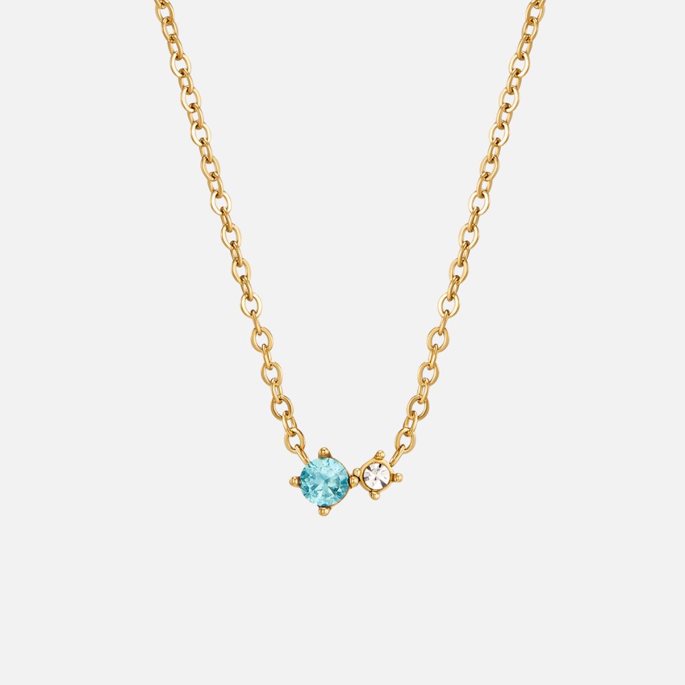Alea Crystal Birthstone Necklace