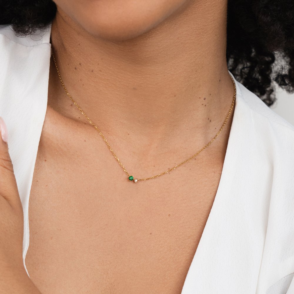 Alea Crystal Birthstone Necklace