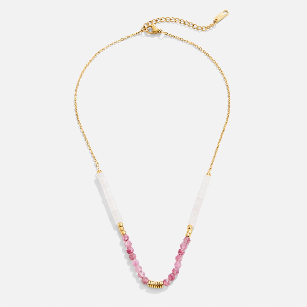 Amelia Pink Stone Necklace