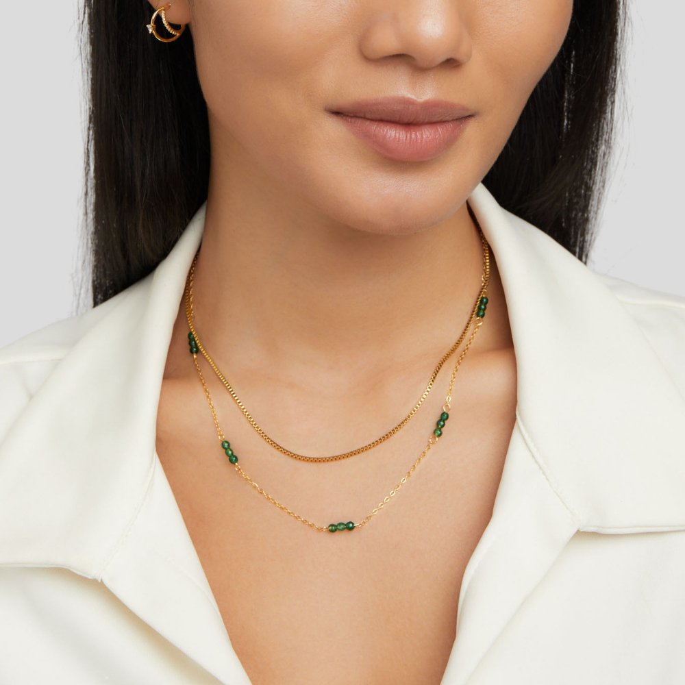 Arizona Green Stone Necklace