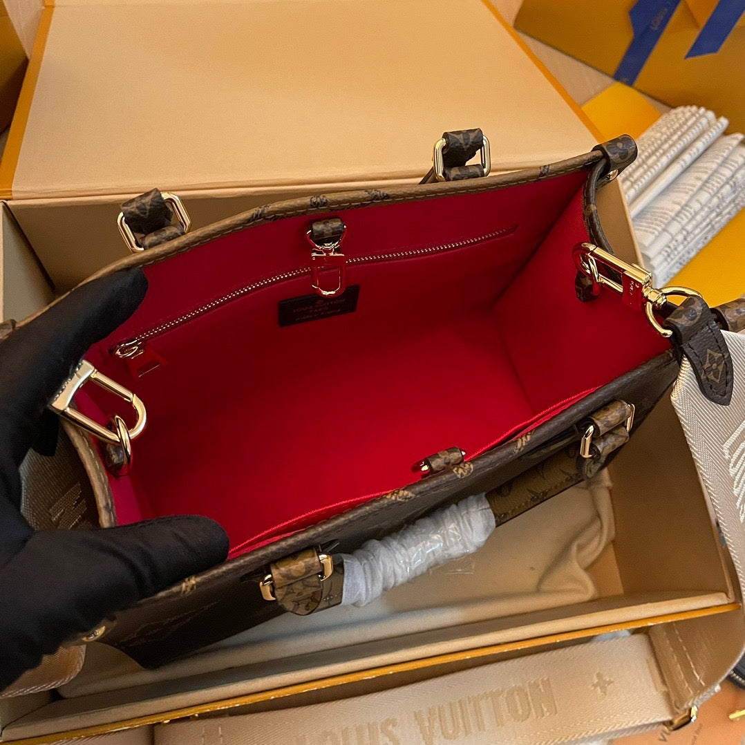 Louis Vuitton Monogram Reverse Handbag, 25*19*11.5 CM