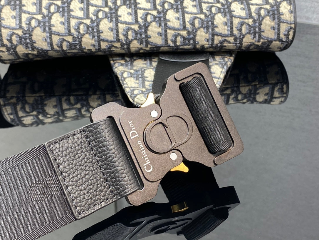 Dior Saddle Crossbody Bag Blue 26x19x4.5cm