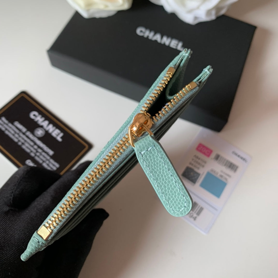 cc Flat Card Holder Olive Bag For Women 11.5cm/4.5in