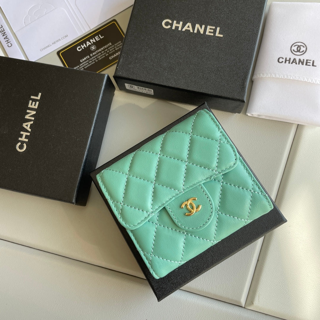 cc Small Classic Flap Wallet Mint Bag For Women 10.5cm/4.1in