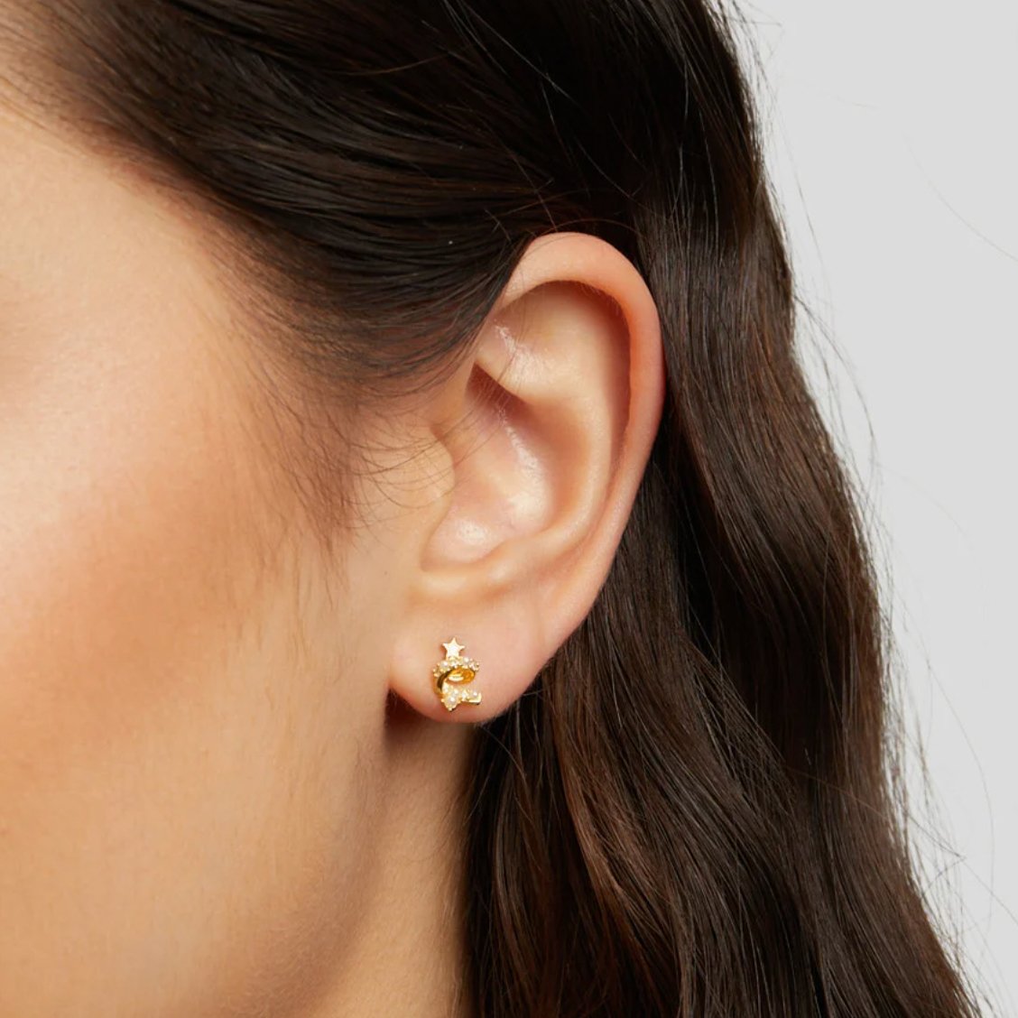 Christmas Tree Pearl Earrings