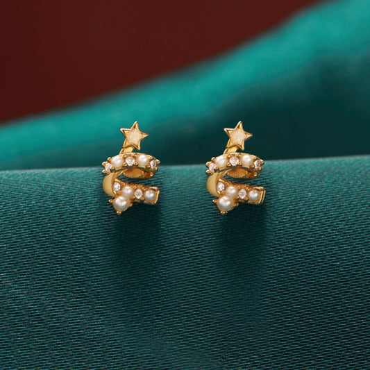 Christmas Tree Pearl Earrings