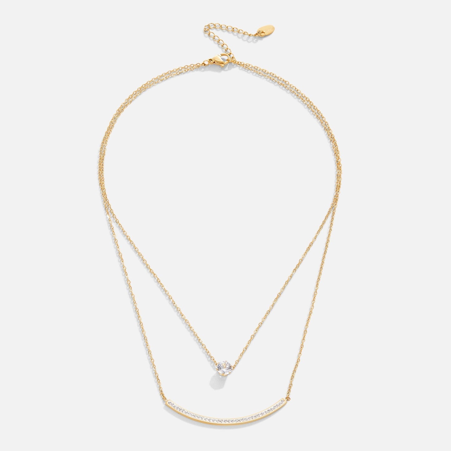 Dainty Crystal Layered Necklace