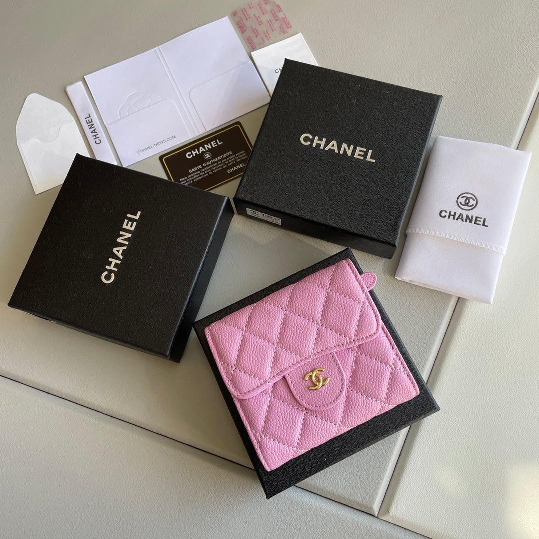 cc Small Classic Flap Wallet Pink Bag For Women 10.5cm/4.1in AP0231 Y33352 NK289